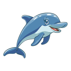 Fototapeta premium Dolphin illustration cartoon animal vector