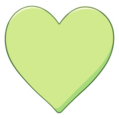 Heart illustration minimalist simple vector