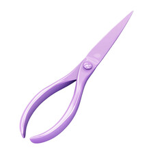 Lavender scissors on a colorful striped background a modern design