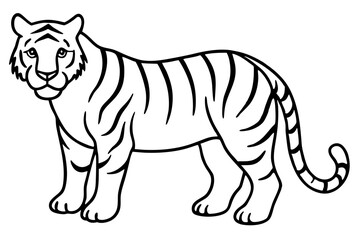 Obraz premium Wild Tiger Ink Art
