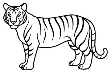 Obraz premium Wild Tiger Ink Art