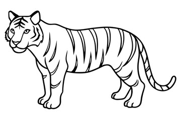 Wild Tiger Ink Art