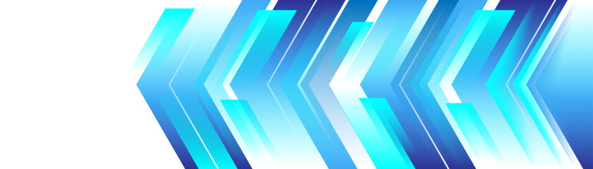 arrow blue geometric on white background geometric shapes element template design