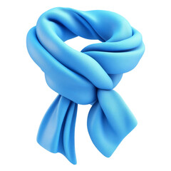 Soft blue scarf neatly folded stylish accessory winter fashion apparel textile
