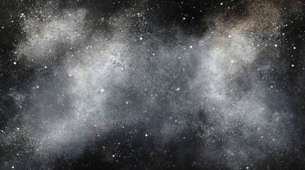 Cosmic Dust and Nebula in Dark Night Sky