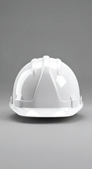 empty plate on a white, White Construction Hard Hat – Safety Helmet for Worksite Protection