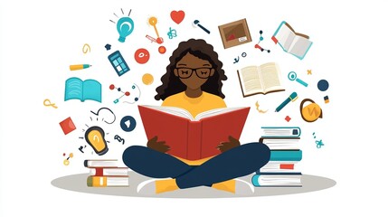 An infographic focused on healthcare that covers mental health awareness, various therapy options, and stress management techniques