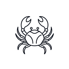 crab isolated on white