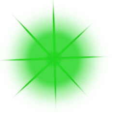 abstract green star
