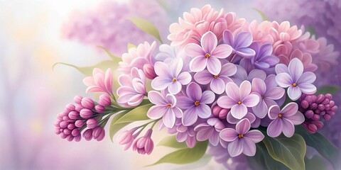 Luxurious Purple Rose Watercolor Floral Arrangement for Invitations | Premium AI-generated image
