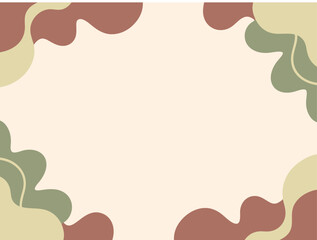 Abstract Minimalist Nature-Themed Vector Background Design  
