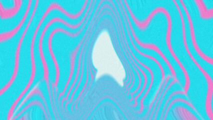 wavy pattern on a gradient background of cool turquoise and warm pink
