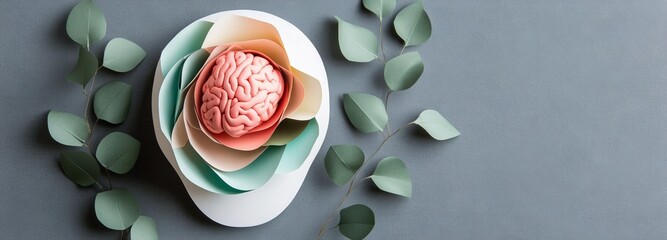 Mental wellness and stress management banner featuring copyspace, designed to convey effective techniques for maintaining a healthy mind and body through proper stress management