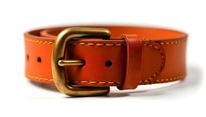 leather belt isolated on a white background