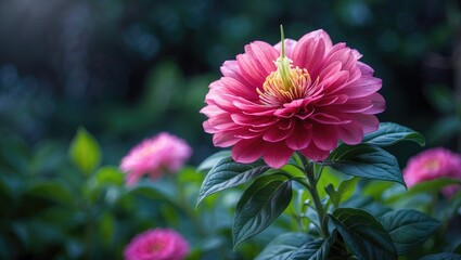 Zinnia elegans is among the most well-known annual flowering plants.