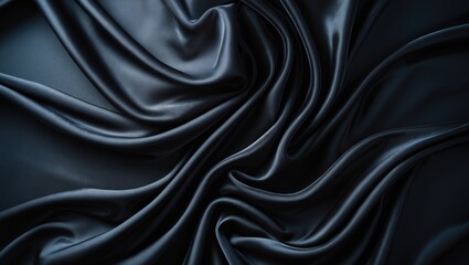Obraz premium Black and white luxury background with silk and velvet fabric textures