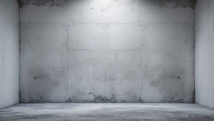 White concrete wall background with vintage crack and scratch textures
