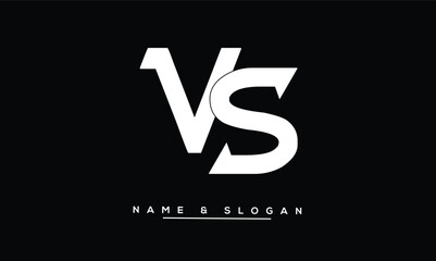 SV, VS Abstract Letters Logo Monogram