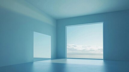 empty white room
