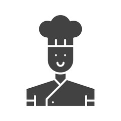 Chef icon vector image. Suitable for mobile apps, web apps and print media.