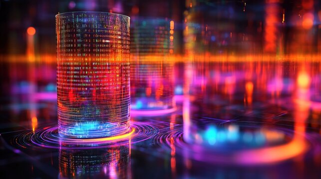 Futuristic Data Center Visualization