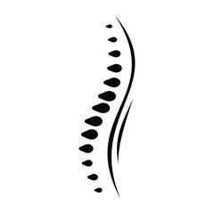 chiropractic bone care simple minimalist logo