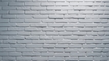 Obraz premium Whitewashed brick wall with textured panoramic design backdrop