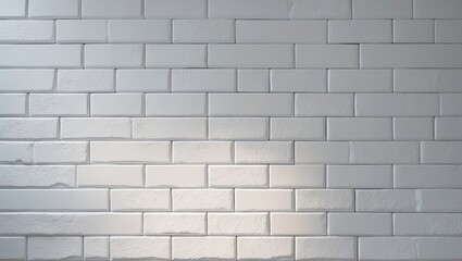 Naklejka premium Interior design with white brick wall tiles for modern spaces