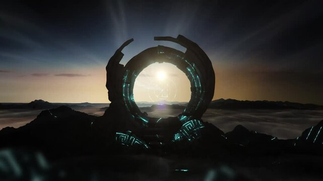 Ancient Stargate Activates as the Sun Sets