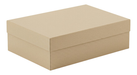 Isolated Brown Cardboard Box Packing Container
