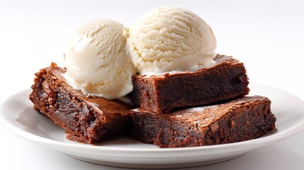 Brownie with Ice Cream