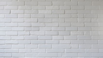Naklejka premium Minimalist white brick wall texture reflecting modern design and Zen lifestyle