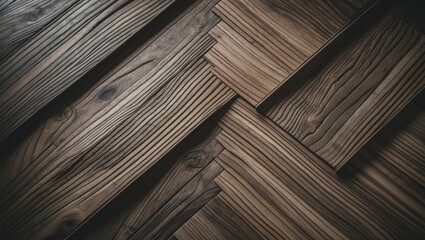 Abstract wooden plank flooring showcasing a rustic pattern with textured grain and aged charm.