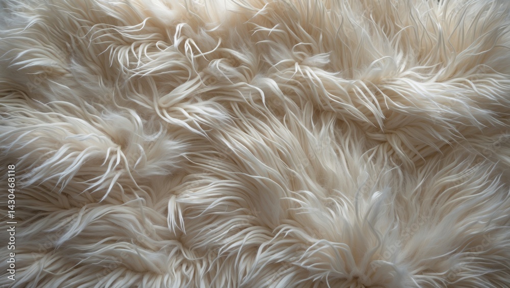 Poster close-up of soft fleece texture on a fur carpet background