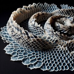 Shedding &ndash; Macro of shed snake