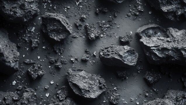 Seamless texture of black ash and charcoal from oven background with gray wood ash coal in fireplace