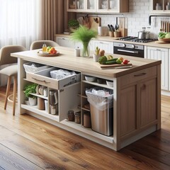 Design kitchen clean streamlined appearances