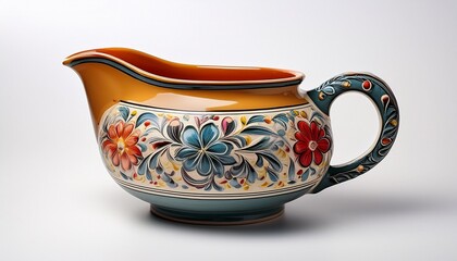 ceramic jug on a white background