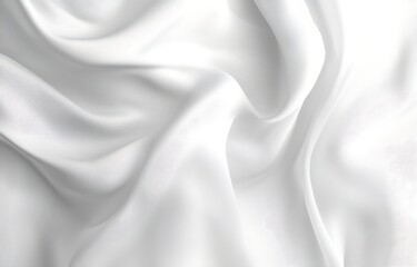 Obraz premium White fabric folds, smooth texture