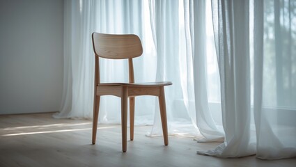 Fototapeta premium Home decor using wooden chairs