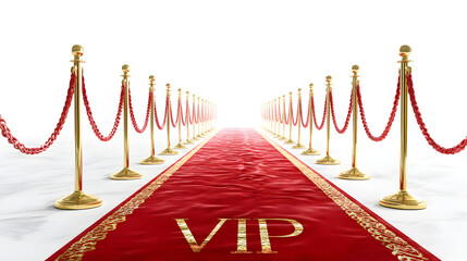 red carpet on a white background