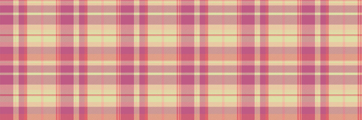 Performance pattern tartan texture, conceptual plaid background textile. Tablecloth seamless check fabric vector in light and pink colors.