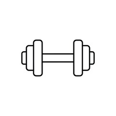 Health & Exercise Vector Dumbbell Icon for Fitness Apps and Websites