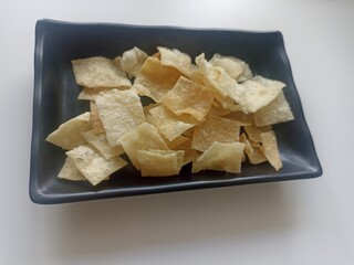 sugar cubes on a plate