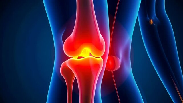 Knee pain, joint health, cartilage damage. Pain relief. Tendons strengthen with regular exercise. Ligament repair boosts mobility levels. Inflammation reduction enhances activity potential.