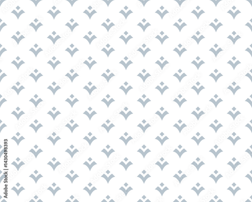 Poster Abstract geometric pattern. A seamless vector background. White and gray ornament. Graphic modern pattern. Simple lattice graphic design