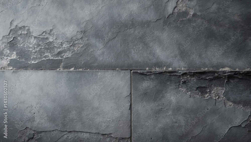Poster Grey stone tile pattern for background and design