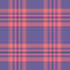Vibrant coral and muted purple plaid pattern.  Perfect for textile design, fashion, website backgrounds, or seasonal projects.
