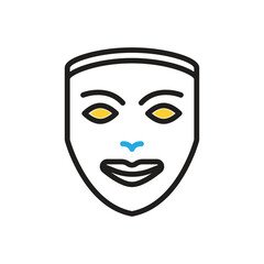 Multi color icon for mask