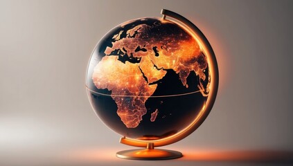Glowing globe symbolizing cultural and academic pursuits